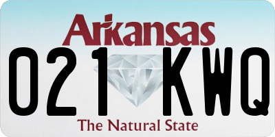 AR license plate 021KWQ