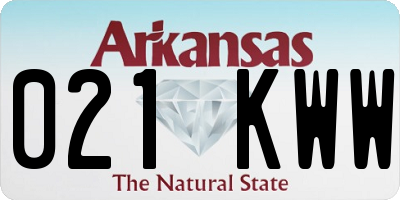 AR license plate 021KWW