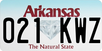 AR license plate 021KWZ