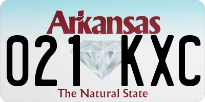 AR license plate 021KXC