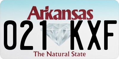 AR license plate 021KXF