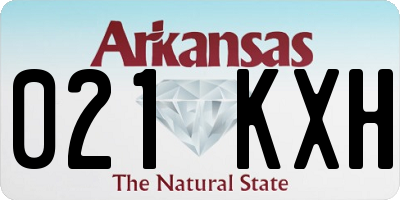 AR license plate 021KXH