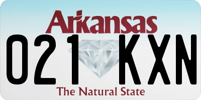 AR license plate 021KXN