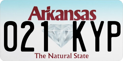 AR license plate 021KYP