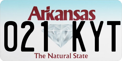 AR license plate 021KYT