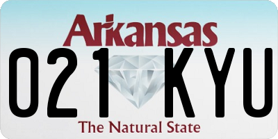 AR license plate 021KYU