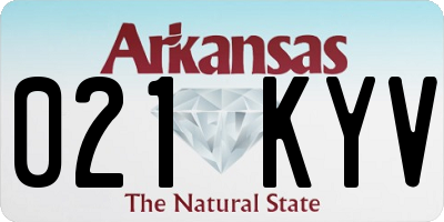 AR license plate 021KYV
