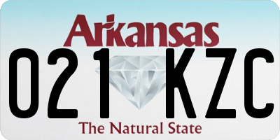 AR license plate 021KZC