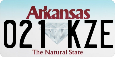AR license plate 021KZE