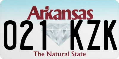 AR license plate 021KZK