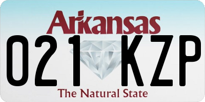 AR license plate 021KZP