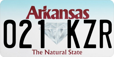 AR license plate 021KZR