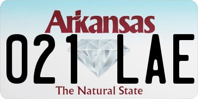 AR license plate 021LAE