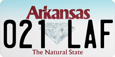 AR license plate 021LAF
