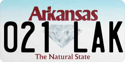 AR license plate 021LAK