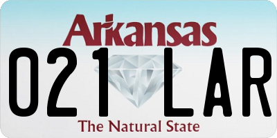 AR license plate 021LAR