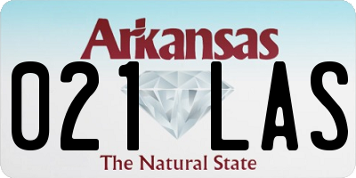 AR license plate 021LAS