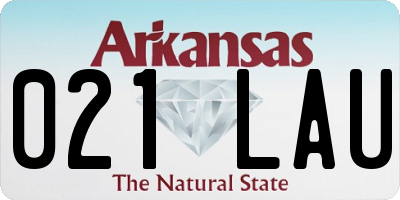 AR license plate 021LAU