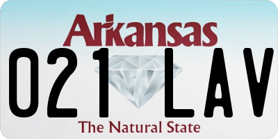 AR license plate 021LAV