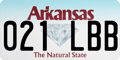 AR license plate 021LBB