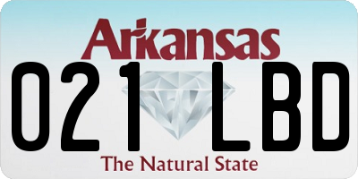 AR license plate 021LBD