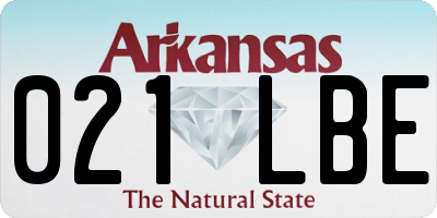 AR license plate 021LBE