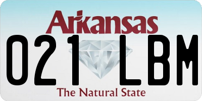 AR license plate 021LBM