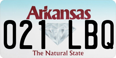 AR license plate 021LBQ
