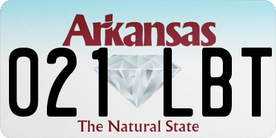 AR license plate 021LBT