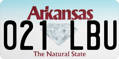 AR license plate 021LBU