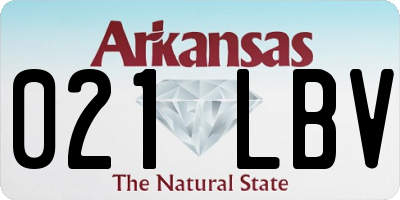 AR license plate 021LBV