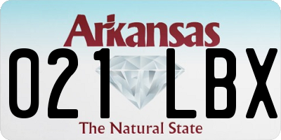AR license plate 021LBX