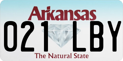 AR license plate 021LBY