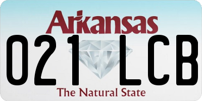 AR license plate 021LCB