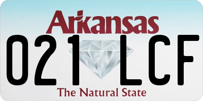 AR license plate 021LCF