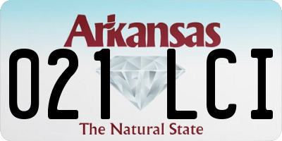 AR license plate 021LCI
