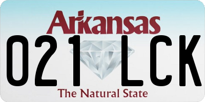 AR license plate 021LCK
