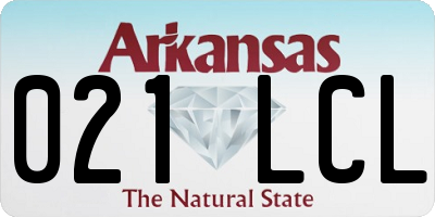 AR license plate 021LCL