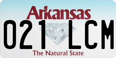 AR license plate 021LCM