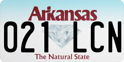 AR license plate 021LCN