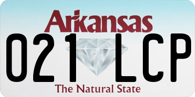 AR license plate 021LCP