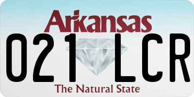 AR license plate 021LCR