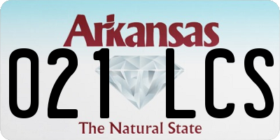 AR license plate 021LCS