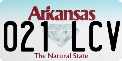 AR license plate 021LCV