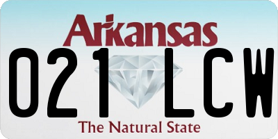 AR license plate 021LCW
