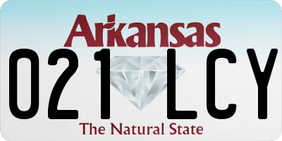 AR license plate 021LCY