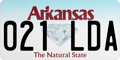AR license plate 021LDA