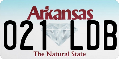 AR license plate 021LDB