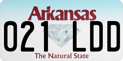 AR license plate 021LDD