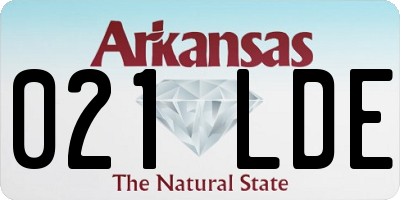 AR license plate 021LDE